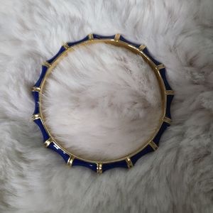 Stella & Dot cobalt blue julep enamel bracelet